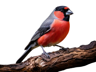 Fototapeta premium Eurasian bullfinch cut out
