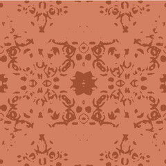 Blue and white watercolor ornament painted with watercolor on paper.