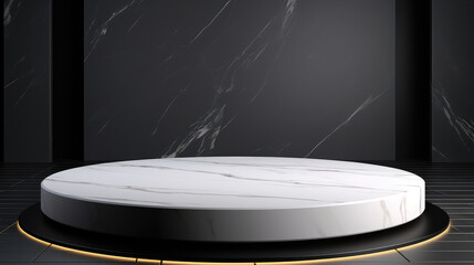 Close-Up Shot of Product Podium