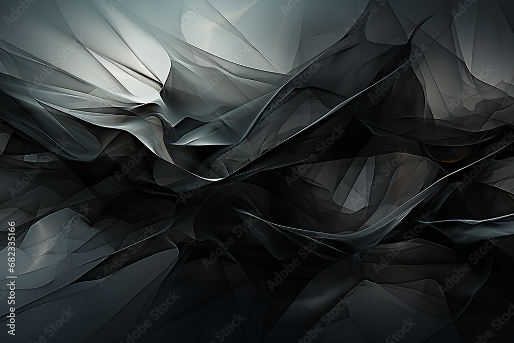 Leinwandbilder a series of sharp, jagged lines forming an abstract silhouette that conveys a feeling of dynamic ene