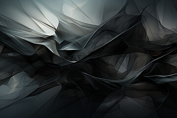 A series of sharp, jagged lines forming an abstract silhouette that conveys a feeling of dynamic energy and movement.