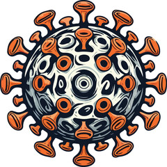 virus bacteria design vector
