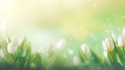 Spring abstract background for presentation 