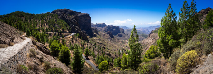 Gran Canaria. Hiking to the Roque Nublo Rock Formation.
