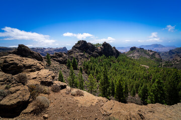 Gran Canaria. Hiking to the Roque Nublo Rock Formation.