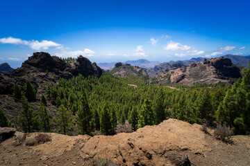 Gran Canaria. Hiking to the Roque Nublo Rock Formation.