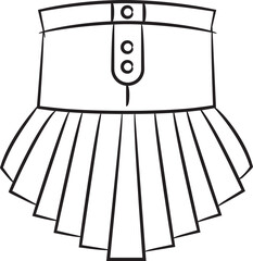 Skirt Sketch Illustration