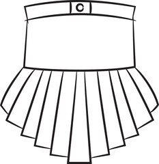 Skirt Sketch Illustration