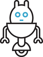 Cartoon Robot Icon