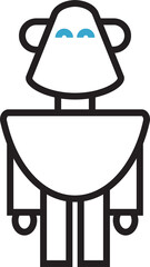 Cartoon Robot Icon