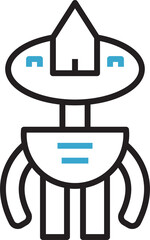 Cartoon Robot Icon