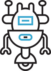 Cartoon Robot Icon