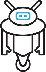 Cartoon Robot Icon