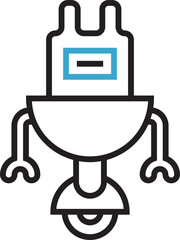 Cartoon Robot Icon