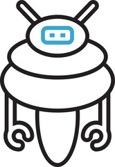 Cartoon Robot Icon