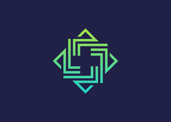 Creative medical cross for healthcare company Logo Icon Premium Minimal emblem design template