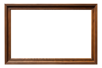 Wooden rectangular frame, cut out
