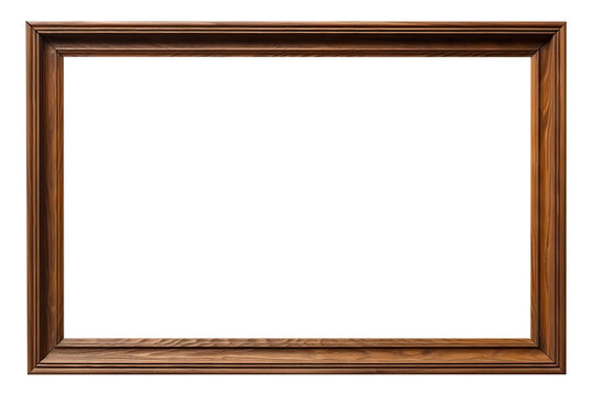 Wooden rectangular frame, cut out