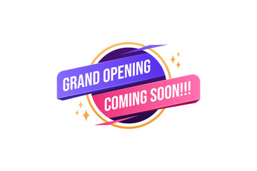 Colorful Grand Opening Banner Abstract Design