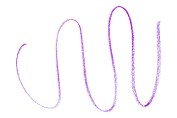 purple pencil strokes isolated on transparent background