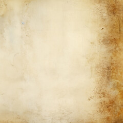 Obraz premium The wallpaper of an old vintage paper with brown stain texture detail background for notebook, memo, graphic, and others. Generative AI.