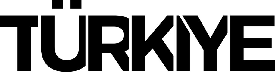 Turkey emblem. The design features a geometric style