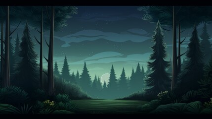 A solitary forest background for product mockup  AI generated illustration