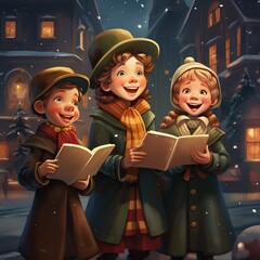 Obraz premium children in the night