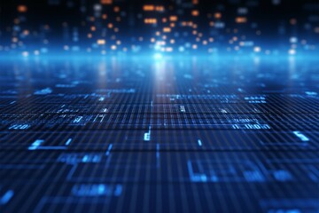 Fototapeta premium Blue Digtal Technology Background design business
