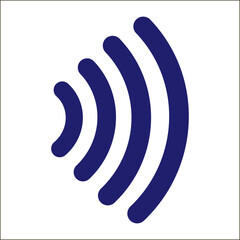 Vector icon contactless payment system.