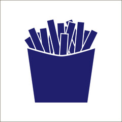 French frise in the bucket fast snack.