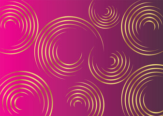 Gradient Color Background with Golden Circle Design 