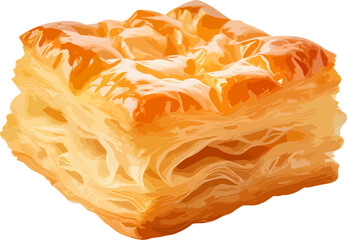 Cheese puff pastry clip art