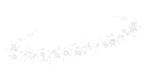Fototapeta premium Powder dust light. Magic shining white dust. Fine, shiny dust bokeh particles fall off lightly. Fantastic shimmer effect. Christmas background. PNG.