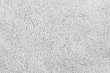 Fototapeta premium White fur background texture. wool close up