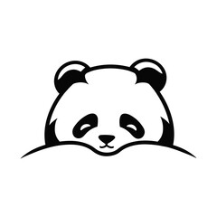 Obraz premium Panda bear illustration, isolated on transparent background. 