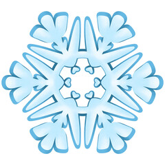 Shape of snowflake