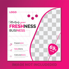 Freshness business social ads design