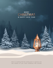 Christmas and New Year Poster