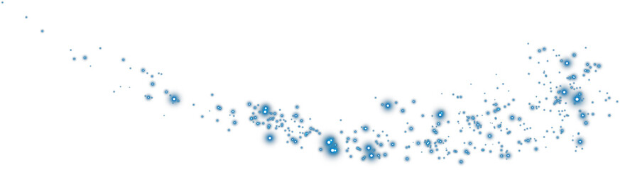 Blue dust light. Bokeh light lights effect background. Christmas glowing dust background Christmas glowing light bokeh confetti and sparkle overlay texture for your design. PNG.