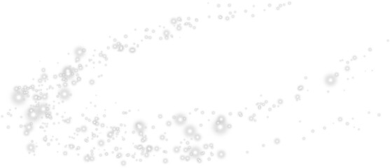 White dust light. Bokeh light lights effect background. Christmas glowing dust background Christmas glowing light bokeh confetti and sparkle overlay texture for your design. PNG.