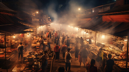 Fototapeta na wymiar Asian Street Market