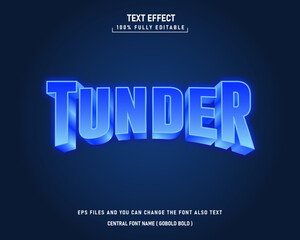 3D editable text effect template