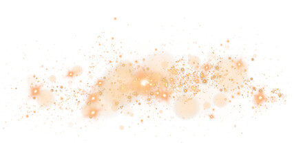 
Golden dust light. Bokeh light lights effect background. Christmas glowing dust background Christmas glowing light bokeh confetti and sparkle overlay texture for your design. PNG.