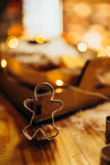 Form for baking in the form of a person close up