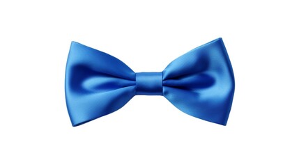 blue bow tie isolated on transparent background