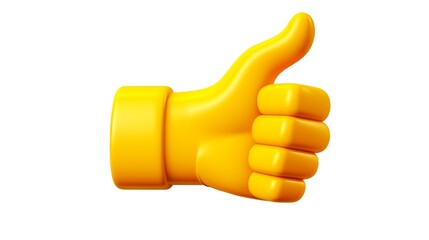 hand with thumb up isolated on transparent background - obrazy, fototapety, plakaty