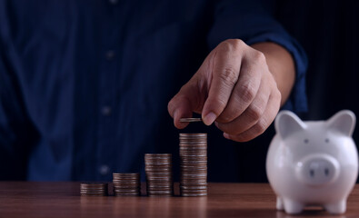 Savings concepts, financial planning, investing, insurance, life insurance, finance and banking.