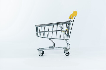 Yellow shopping cart