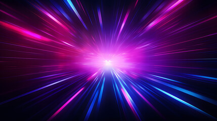 Obraz premium futuristic abstract background with colorful bright neon rays